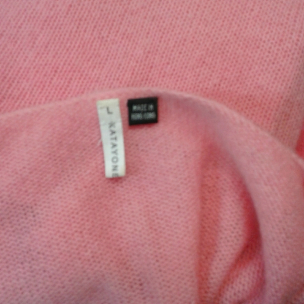 Katayone Adeli pink cashmere top